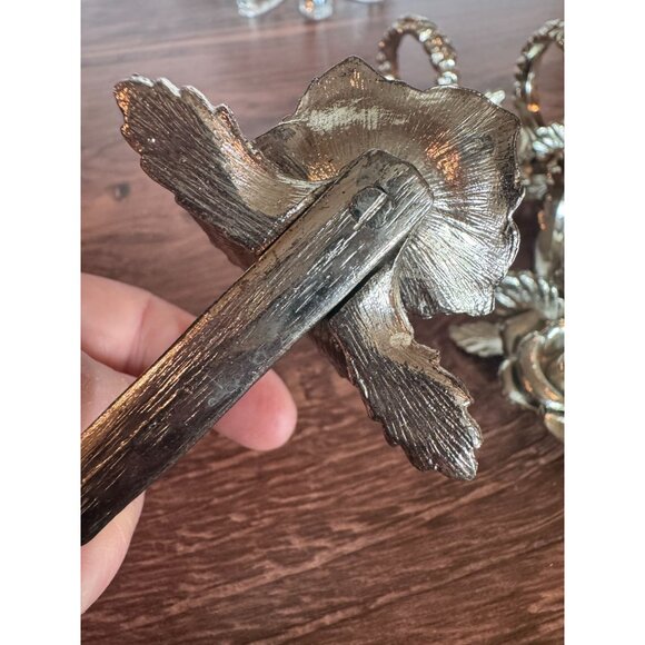 Vintage Silver-Tone Rose 🌹 Napkin Rings – Princess House Style – Set of 6 Heavy - Picture 6 of 11